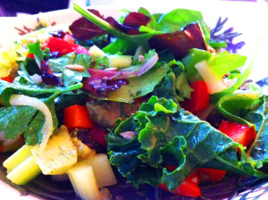 Macrobiotic diet, Kale salad, by Judith Longo