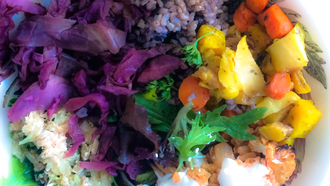 Rainbow Salad Plate - Macrobiotic Recipes